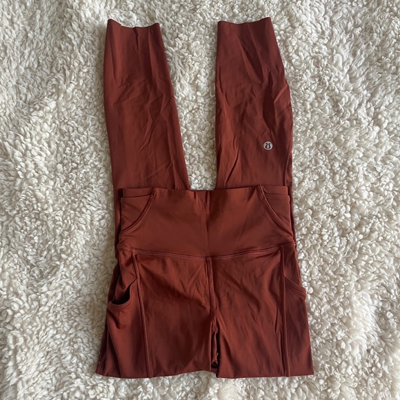 lululemon athletica Pants - Lululemon Athletica Fast n Free 25” High-Waisted Leggings Size 0 Copper Brown